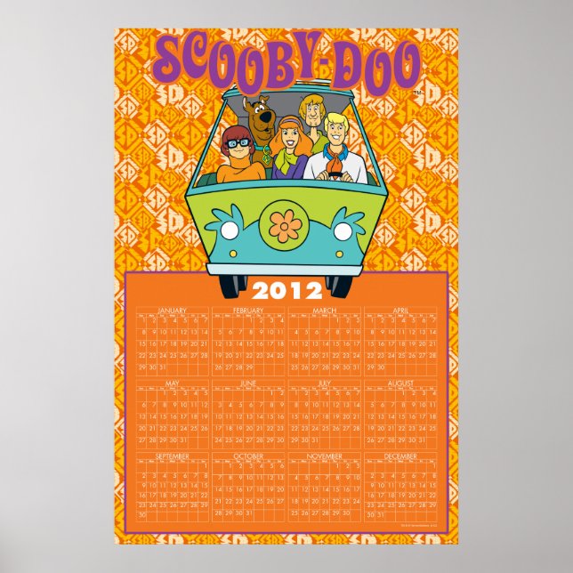 Poster Scooby-Doo Le Calendrier de la Machine Mystère 201 (Devant)