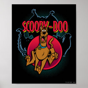Poster Scooby-Doo Running From Ghosts Graphic