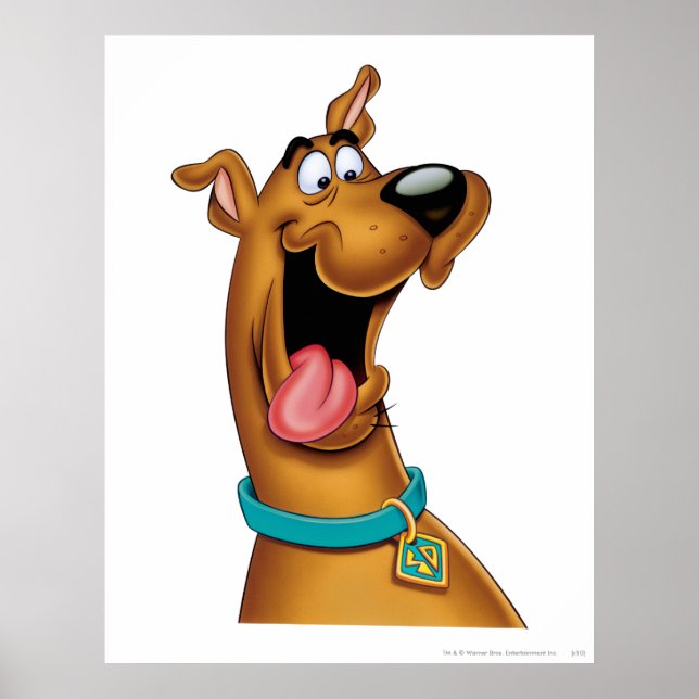 Poster Scooby Doo Visage Excité (Devant)