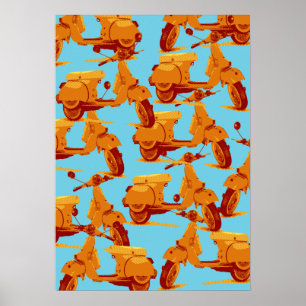 Poster scooter italien