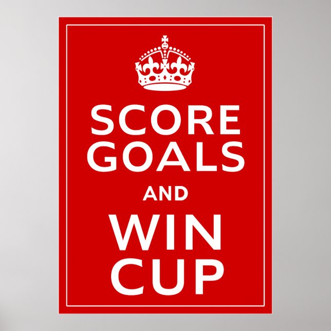 Poster Score Buts et Win Cup ~ England Footie (Devant)