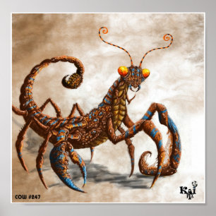 Poster Scorpion de mante