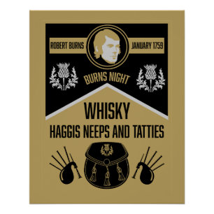 Poster Scottish Burns Night Supper