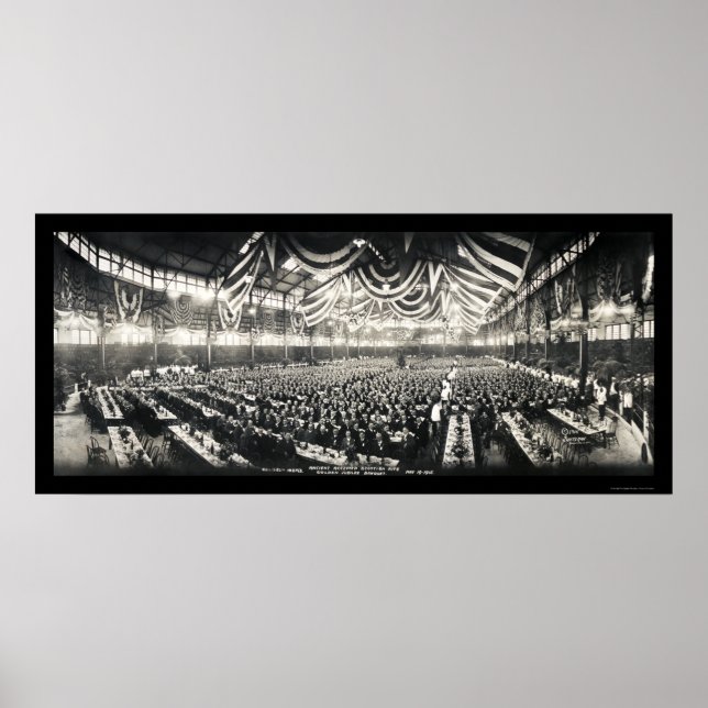 Poster Scottish Rite Banquet Photo 1915 (Devant)