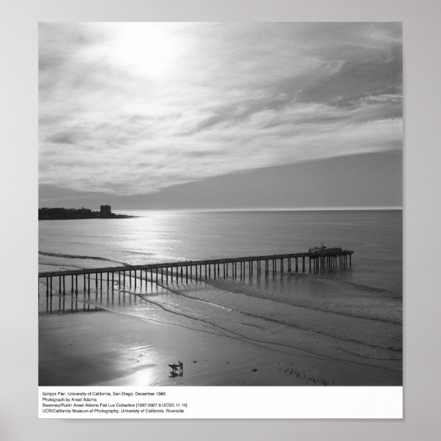 Poster Scripps Pier, 1966 (Devant)