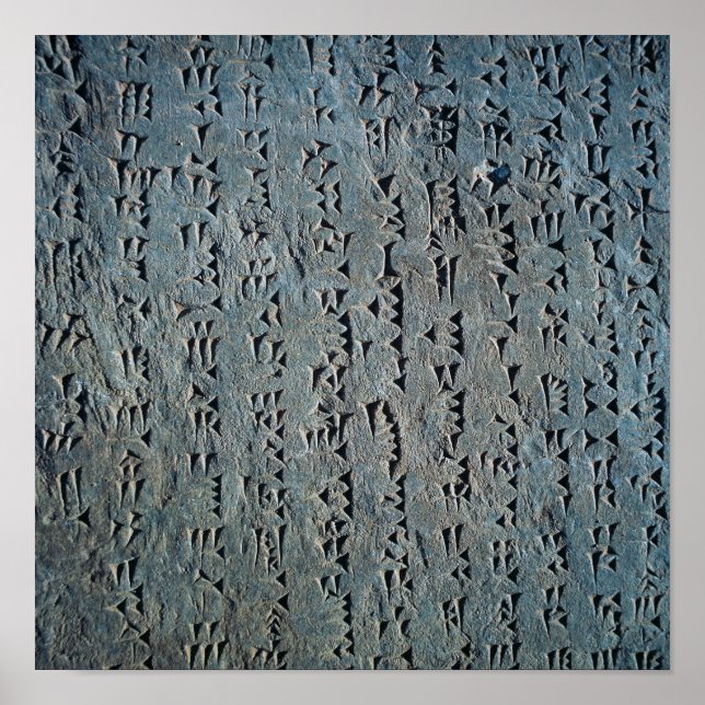 Poster Script Cuneiform (Devant)