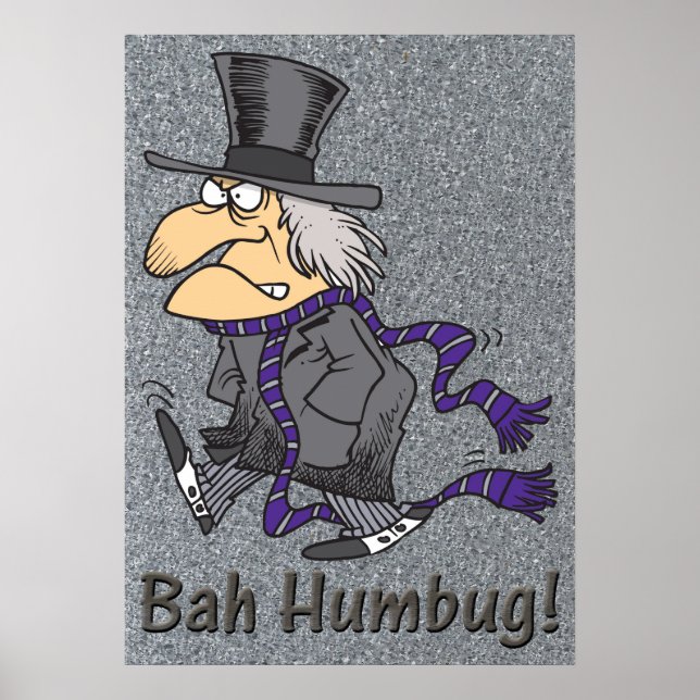 Poster Scrooge & Bah Humbug (Devant)