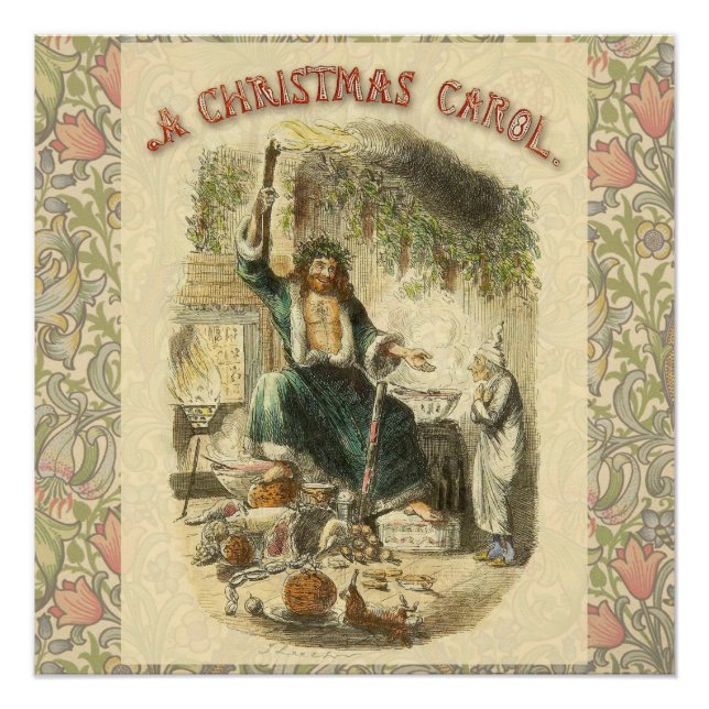 Poster Scrooge Fantôme de Noël Présent (Devant)