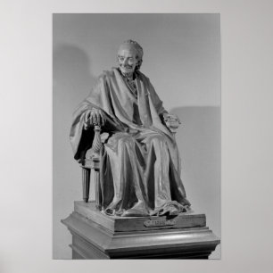 Poster Sculpture assise de Voltaire