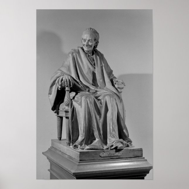 Poster Sculpture assise de Voltaire (Devant)