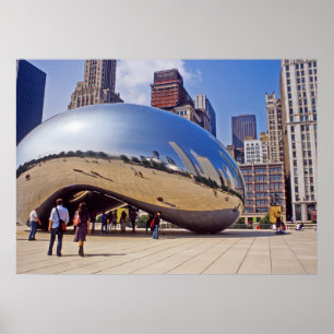 Poster Sculpture de Chicago Bean