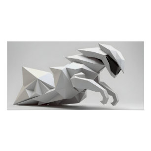 Poster Sculpture de mouvement futuriste