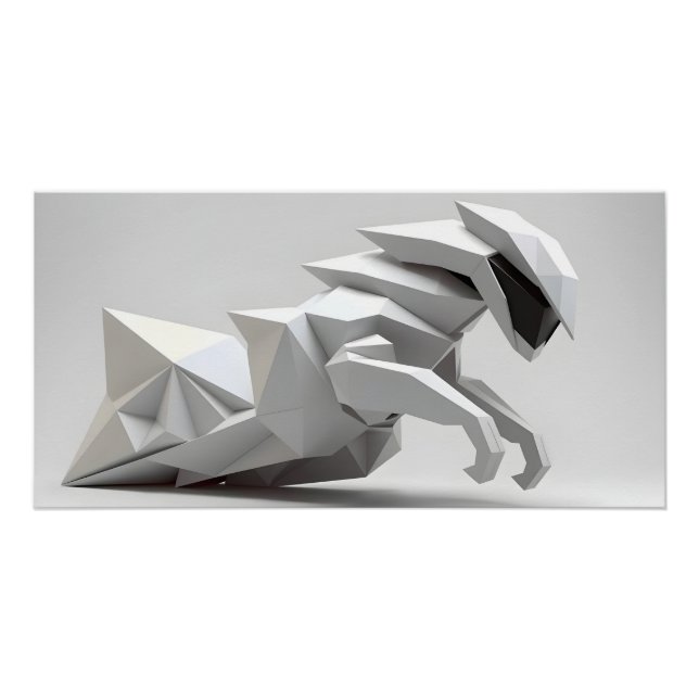 Poster Sculpture de mouvement futuriste (Devant)