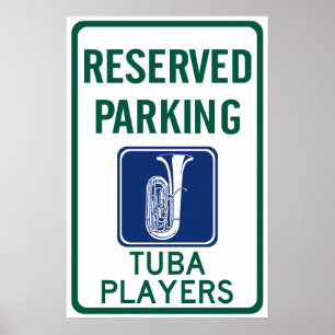 Poster Se garer de joueurs de tuba