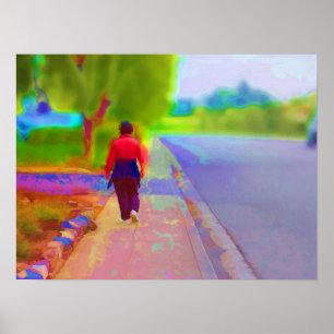 Poster Se promener en peintre