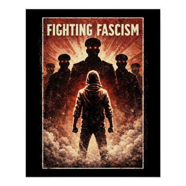 Poster Se tenir debout contre les ténèbres (Devant)