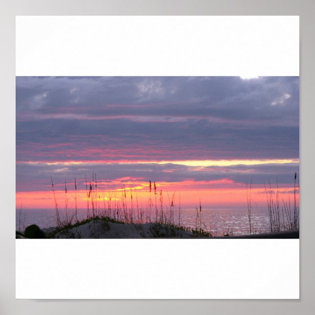 Poster Seaside Sunset (Devant)