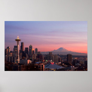 Poster Seattle depuis Kerry Park.