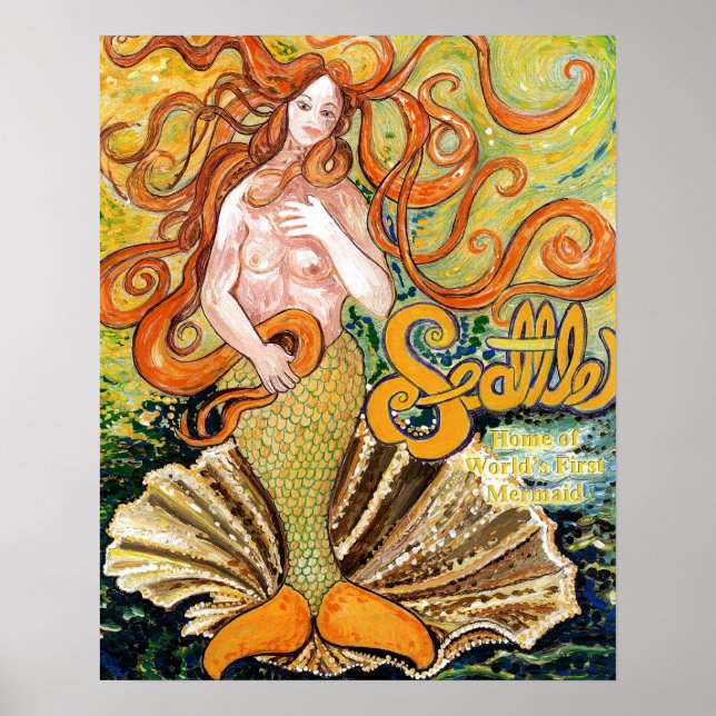 Poster Seattle Mermaid (Devant)