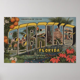 Poster Sebring, la Floride - grandes scènes de lettre