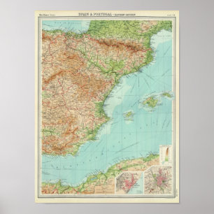 Poster Section orientale de l'Espagne et du Portugal