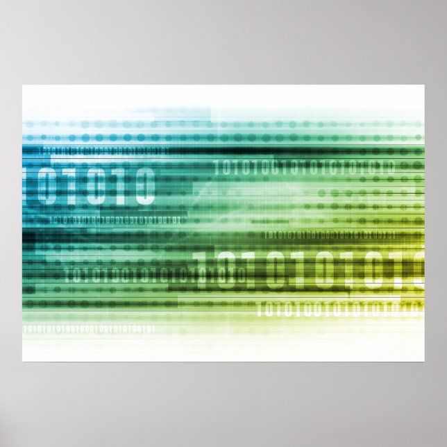 Poster Sécurité des données sur Internet et informations  (Devant)