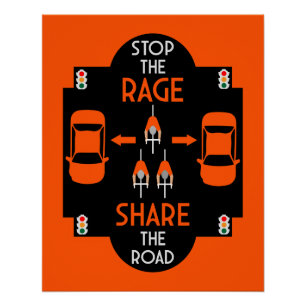 Poster Sécurité routière à bicyclette