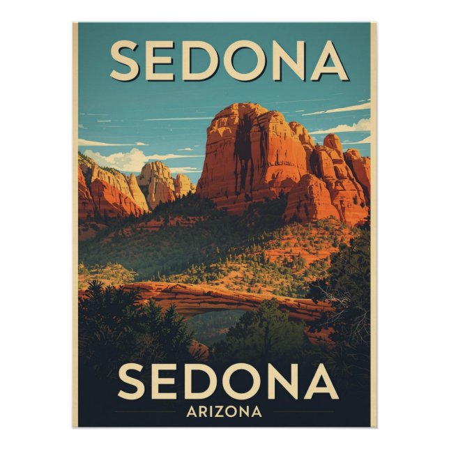 Poster Sedona Arizona (Devant)