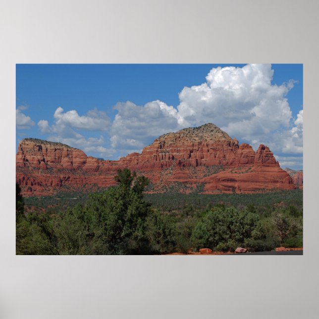 Poster Sedona Red Rock Mountain 082 (Devant)
