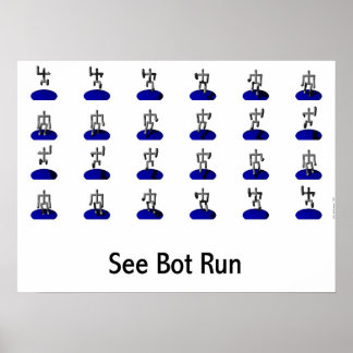 Poster See Bot Run