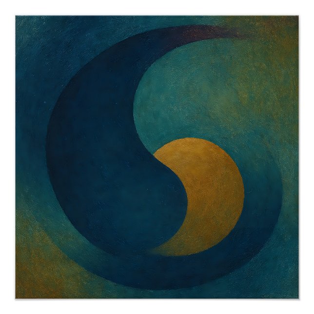 Poster "Seeds of Stillness" Abstract (Devant)