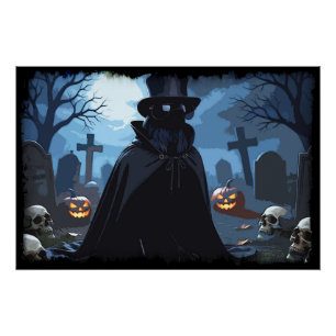 Poster Seigneur Corbeau - Conception Gothique Halloween