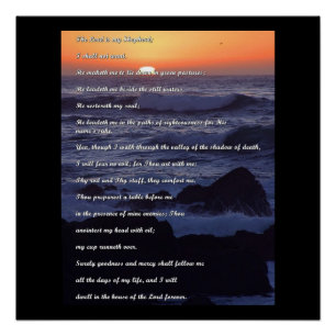 Poster Seigneur est ma prière de berger