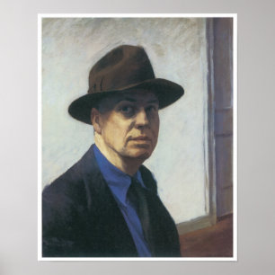 Poster Self-Portrait Edward Hopper