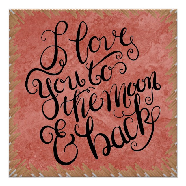 Poster Semi Glossy .. Je t'aime Design artistique (Devant)