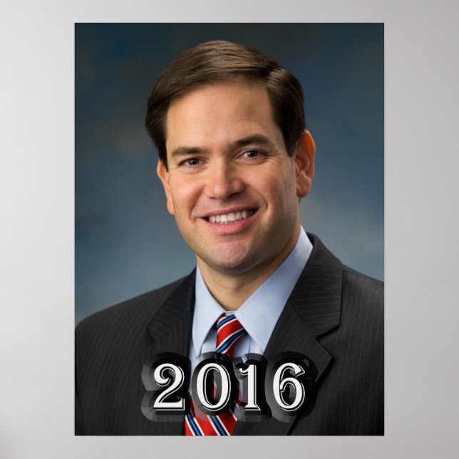 Poster Sénateur Marco Rubio 2016 (Devant)