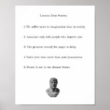 Poster Seneca - Leçons de philosophie stoïque