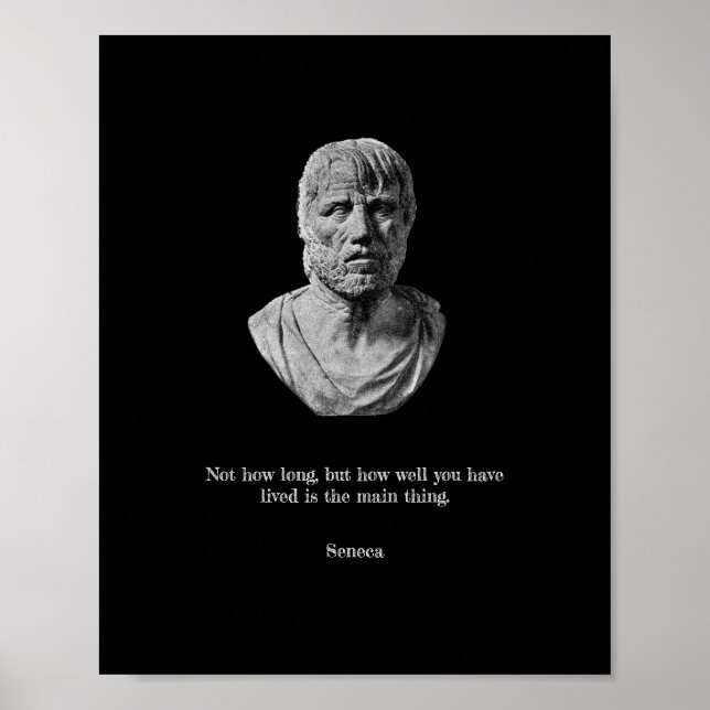 Poster Seneca - Philosophie stoïque (Devant)