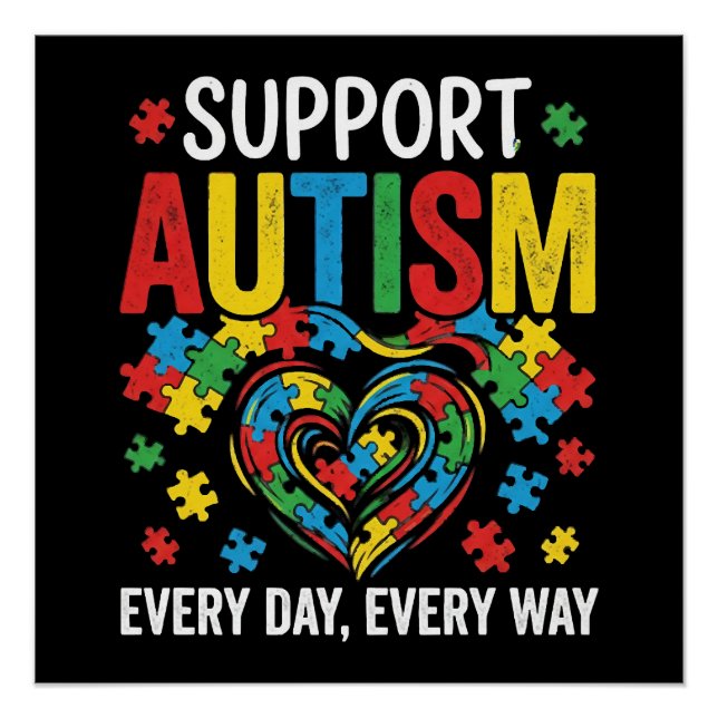 Poster Sensibilisation à l'autisme (Devant)