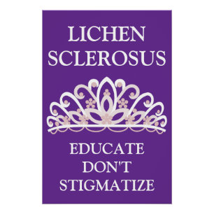 Poster Sensibilisation au Lichen Scléreux "Éduquer plutôt