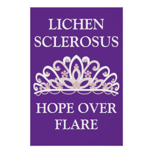 Poster Sensibilisation au Lichen Scléreux "L'Espoir sur l