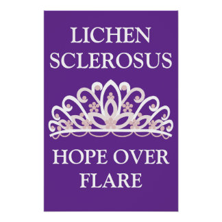 Poster Sensibilisation au Lichen Scléreux "L'Espoir sur l