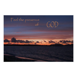 Poster Sentez la présence de Dieu
