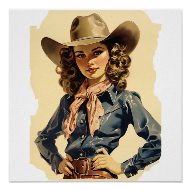 Poster Sentiers Vintages stylés : Whispers Wild West (Devant)