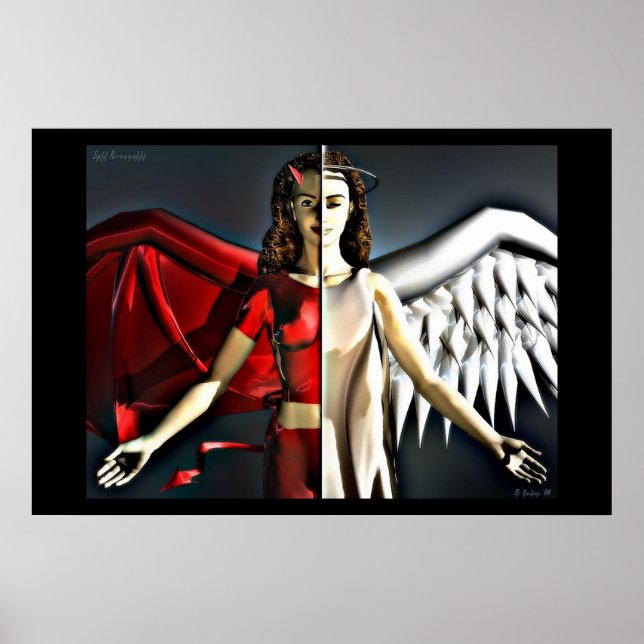 Poster Séparer la personnalité (Devant)