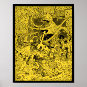 Poster sépia Zargon 11x14