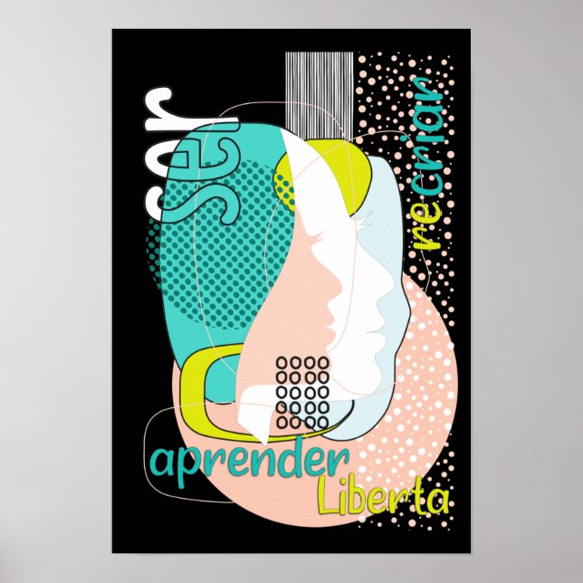 Poster SER - 11 Aprender Liberta (black) (Devant)