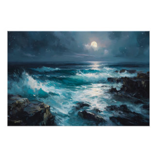 Poster Sérénade de minuit : Marée lunaire