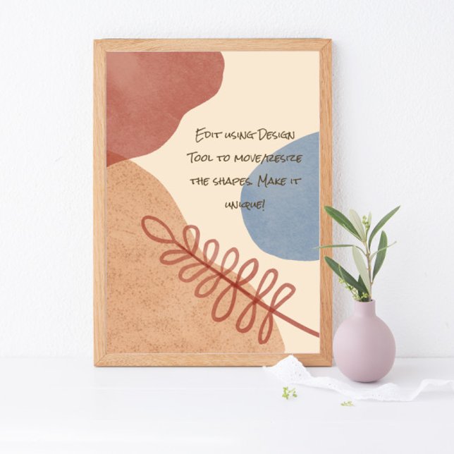 Poster Serene Boho Shapes (Créateur téléchargé)