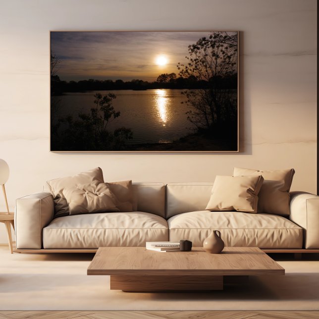 Poster Sérénité d'or : l'avènement d'un coucher de soleil (Créateur téléchargé)